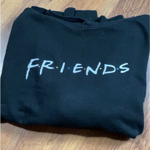 Friends Black Kangaroo Hoodie - Picture 1 of 5